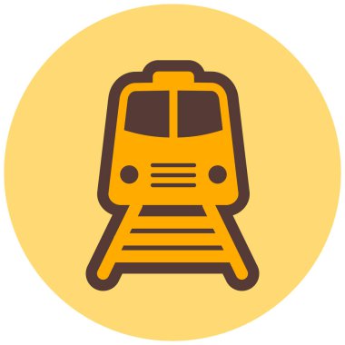 tren simgesi vektör illüstrasyonu