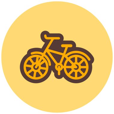 Bisiklet. Web simgesi basit illüstrasyon