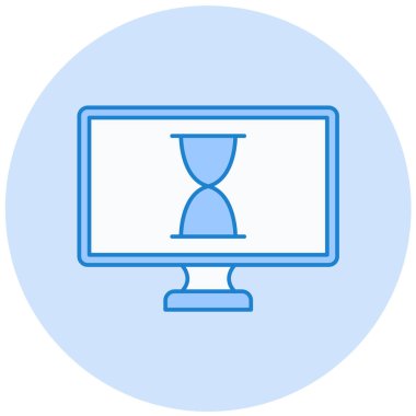 Bilgisayar. Web simgesi basit illüstrasyon