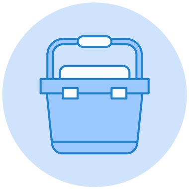 Çanta. Web simgesi basit illüstrasyon