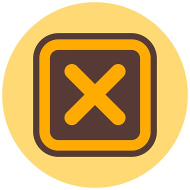 İptal et. Web simgesi basit illüstrasyon