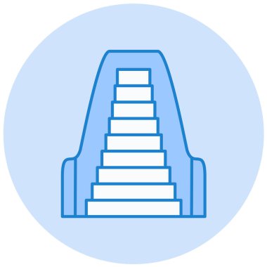 Merdivenler. Web simgesi basit tasarım