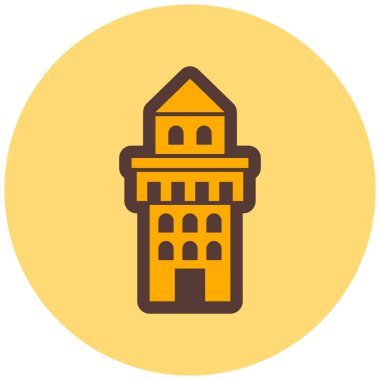 Kiliseye. Web simgesi basit illüstrasyon