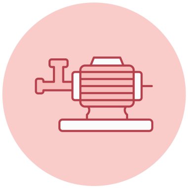 Dairesel testere simgesinin vektör illüstrasyonu