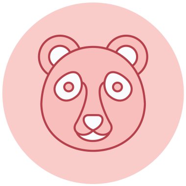 Ayı. Web simgesi basit illüstrasyon