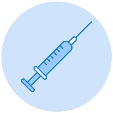 Şırınga. Web simgesi basit illüstrasyon