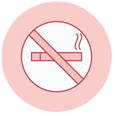 Sigara içmek yok. Basit resimleme