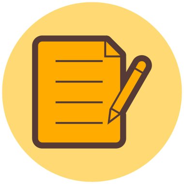 Belge. Web simgesi basit illüstrasyon