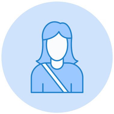 avatar. Web simgesi basit illüstrasyon