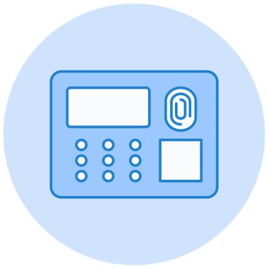 ATM 'de. Web simgesi basit illüstrasyon