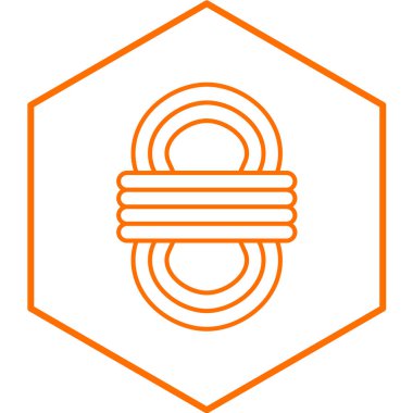 İp simgesi elementinin vektör illüstrasyonu