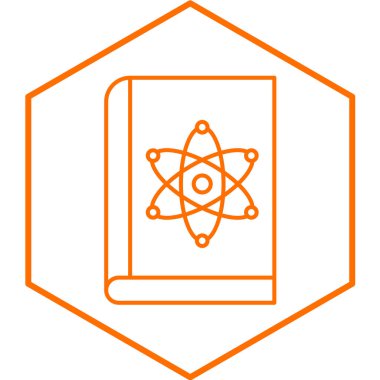 Moda tarzında izole edilmiş bilim ve eğitim ikonu