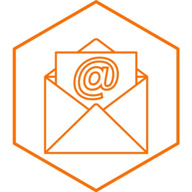 Posta Kutusu simgesinin vektör illüstrasyonu