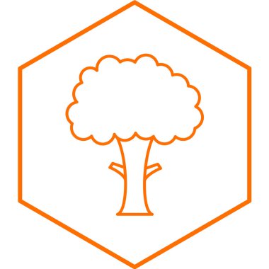 ağaç simgesi vektör illüstrasyonu