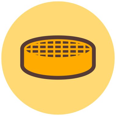 futbol topu simgesi, vektör illüstrasyonu