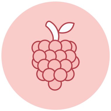 Üzüm. Web simgesi basit illüstrasyon