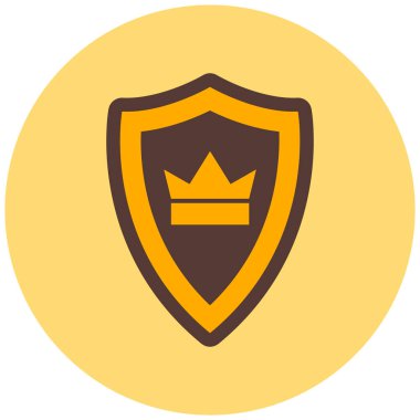 Kalkan. Web simgesi basit illüstrasyon