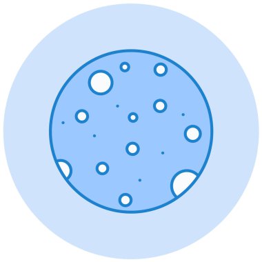 Gezegen. Web simgesi basit tasarım