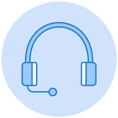 Kulaklık. Web simgesi basit tasarım