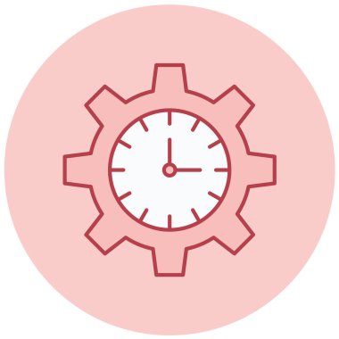 zaman yönetimi vektör simgesi modern basit tasarım