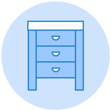 Dolap. Web simgesi basit illüstrasyon