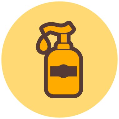 Bir şişe simgesinin vektör illüstrasyonu