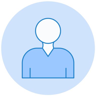 kullanıcı. Web simgesi basit illüstrasyon