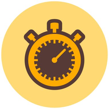 Kronometre Web simgesi basit illüstrasyon