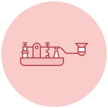 Bir gaz tankı simgesinin vektör çizimi