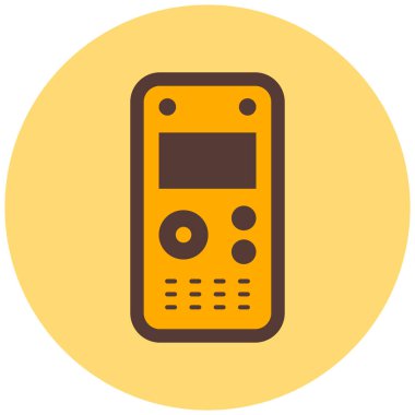 telefon simgesi, basit tasarım vektör çizimi