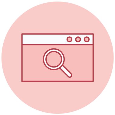 Arama motoru optimizasyon vektörü simgesi