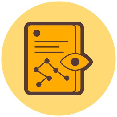 Rapor ver. Web simgesi basit illüstrasyon