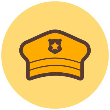 Şapka. Web simgesi basit illüstrasyon