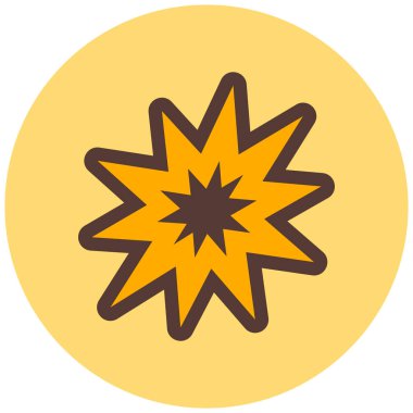 Yıldız. Web simgesi basit illüstrasyon