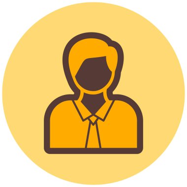 avatar. Web simgesi basit illüstrasyon