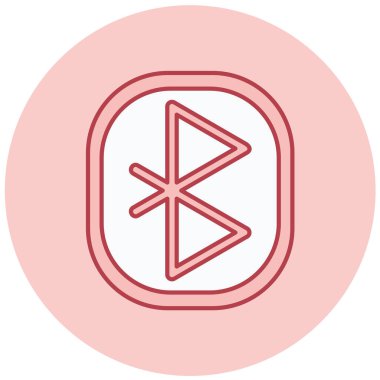 Bluetooth simgesi, basit tasarım vektör çizimi