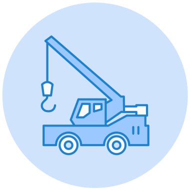 Modern vinç simgesinin vektör çizimi