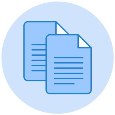 Belge. Web simgesi basit illüstrasyon