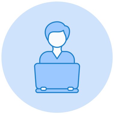 avatar. Web simgesi basit illüstrasyon