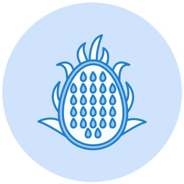 Egzotik meyve. Web simgesi basit illüstrasyon