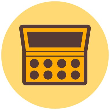 iş düz vektör simgesi