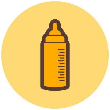 bebek şişe simgesi, vektör illüstrasyonu