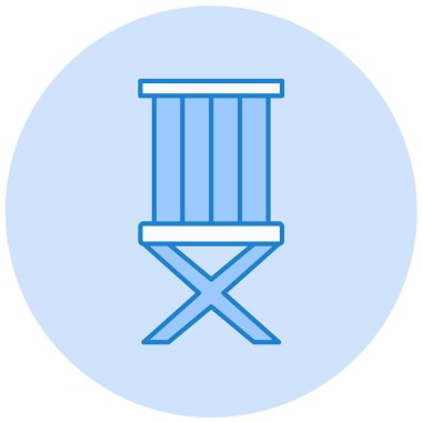 Sandalye. Web simgesi basit illüstrasyon