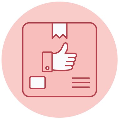 Teslimat kutusu düz simgesi