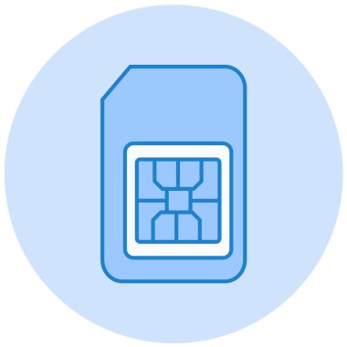 SIM kartı vektör simgesi