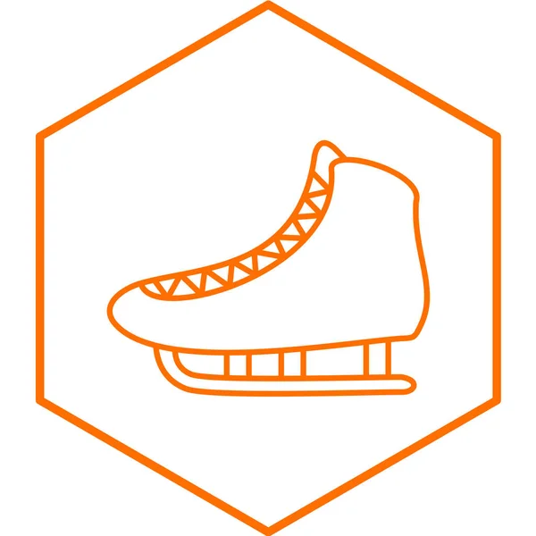 Ice Skate Icon Vector Illustration — Stock Vector