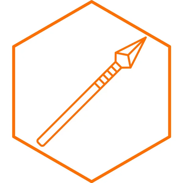 Spear Icon Vector Illustration — Stockvektor