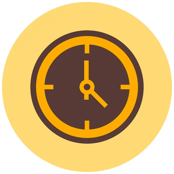 Tiempo Icono Web Vector Ilustración — Vector de stock