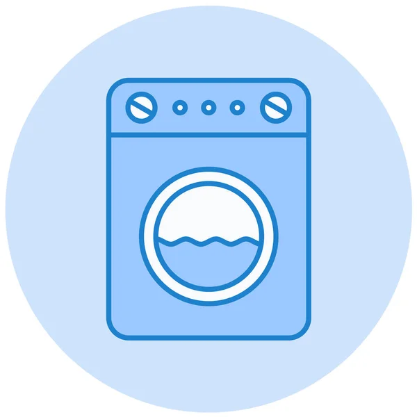 Lavandería Icono Web Ilustración Simple — Vector de stock