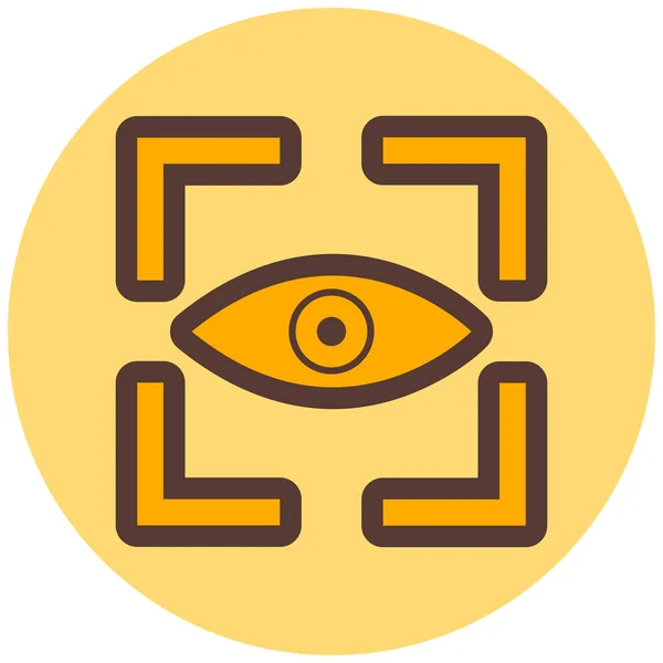 Auge Auge Web Symbol Einfache Illustration — Stockvektor